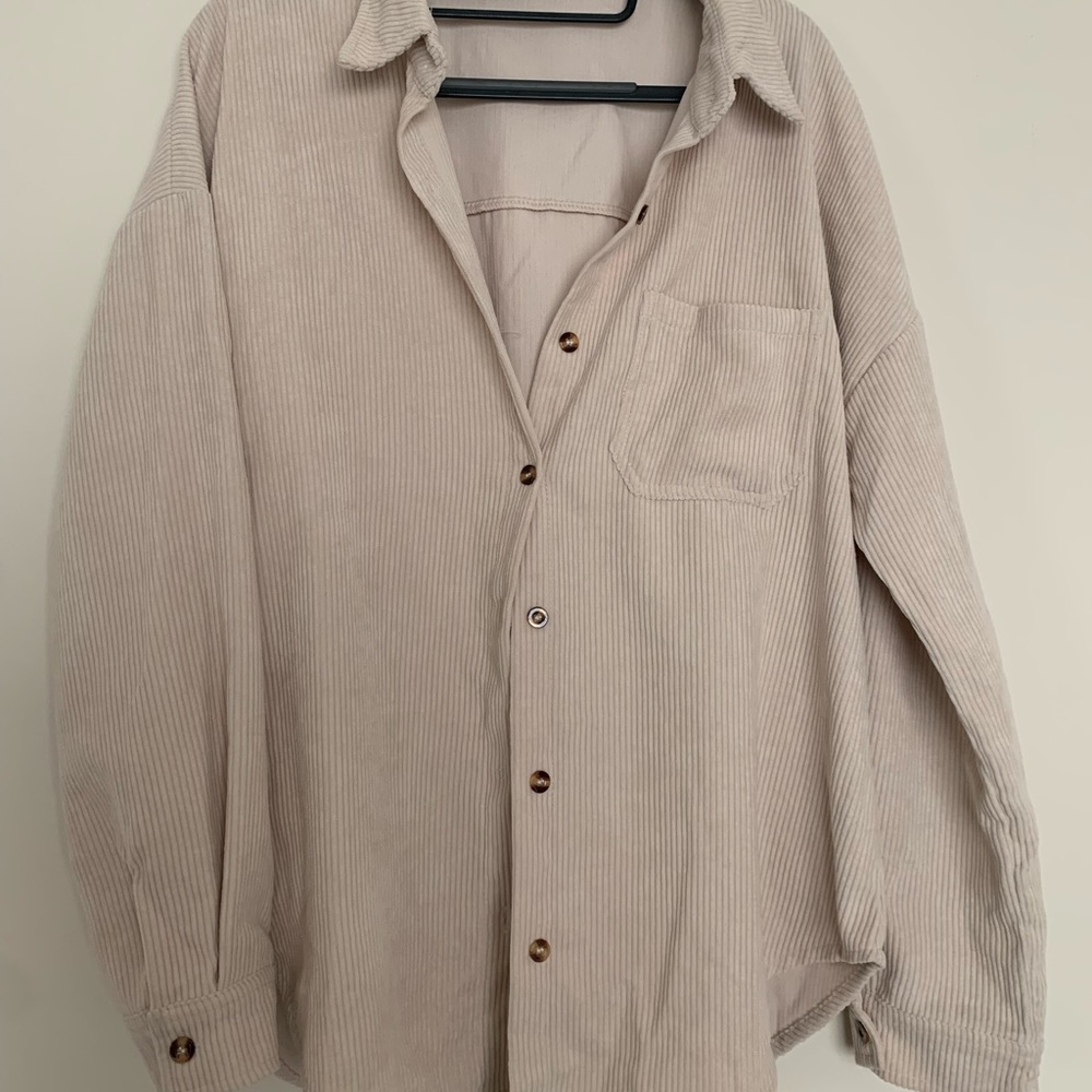 Corduroy shacket NWOT